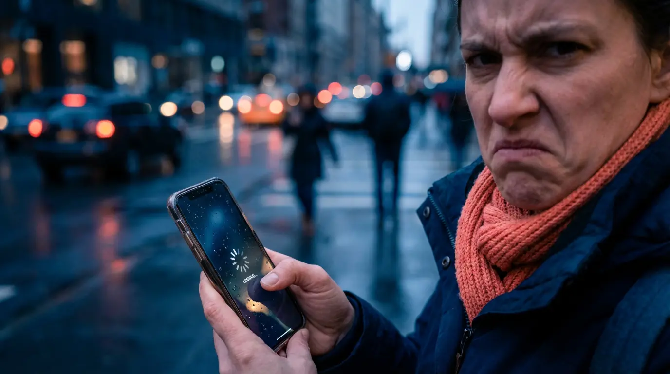 Wykres pokazujący jak niska szybkość strony wpływa na ucieczkę klientów