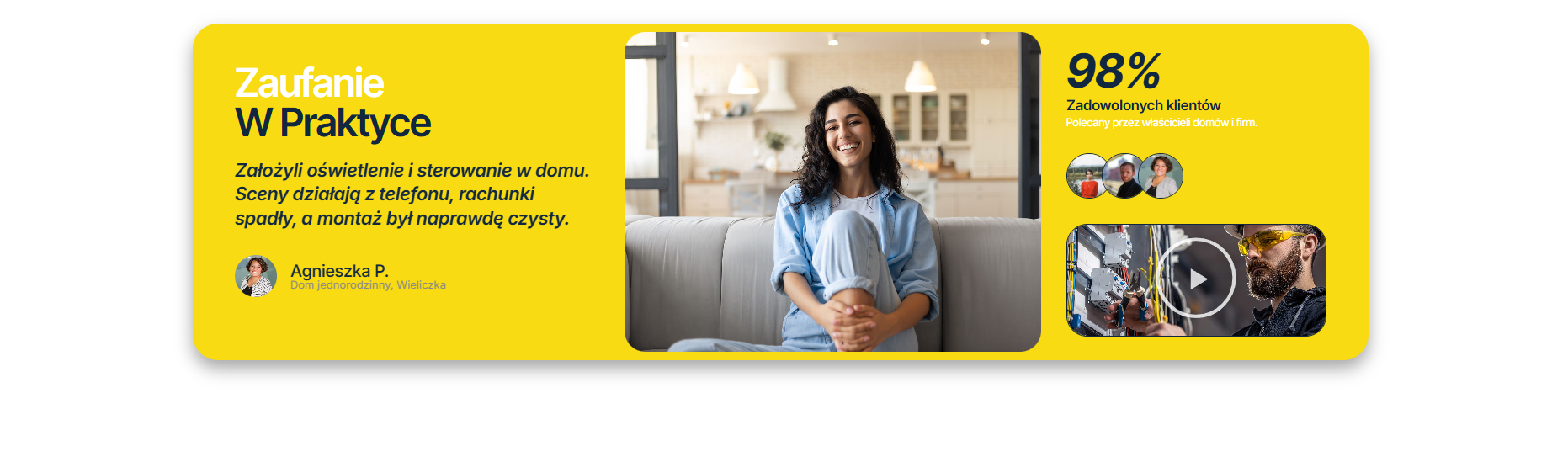 Druga część sekcji usług z dodatkowymi ikonami i opisami oferty